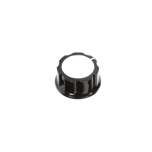 Knob Plastic Black 1.30"Dia.0.65" Height