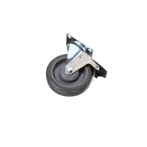 CASTER WITH PLATE MOUNTING W/SWIVEL 5" W