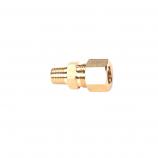MALE CONNECTOR 3/8 COMP X 1/8 MIP BRASS