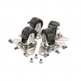 CASTERS, SET OF 4 LOW PROFLE