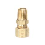 CONNECTOR-3/8TUBE TO 1/4NPT BR