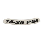 DECAL, 15-25 PSI